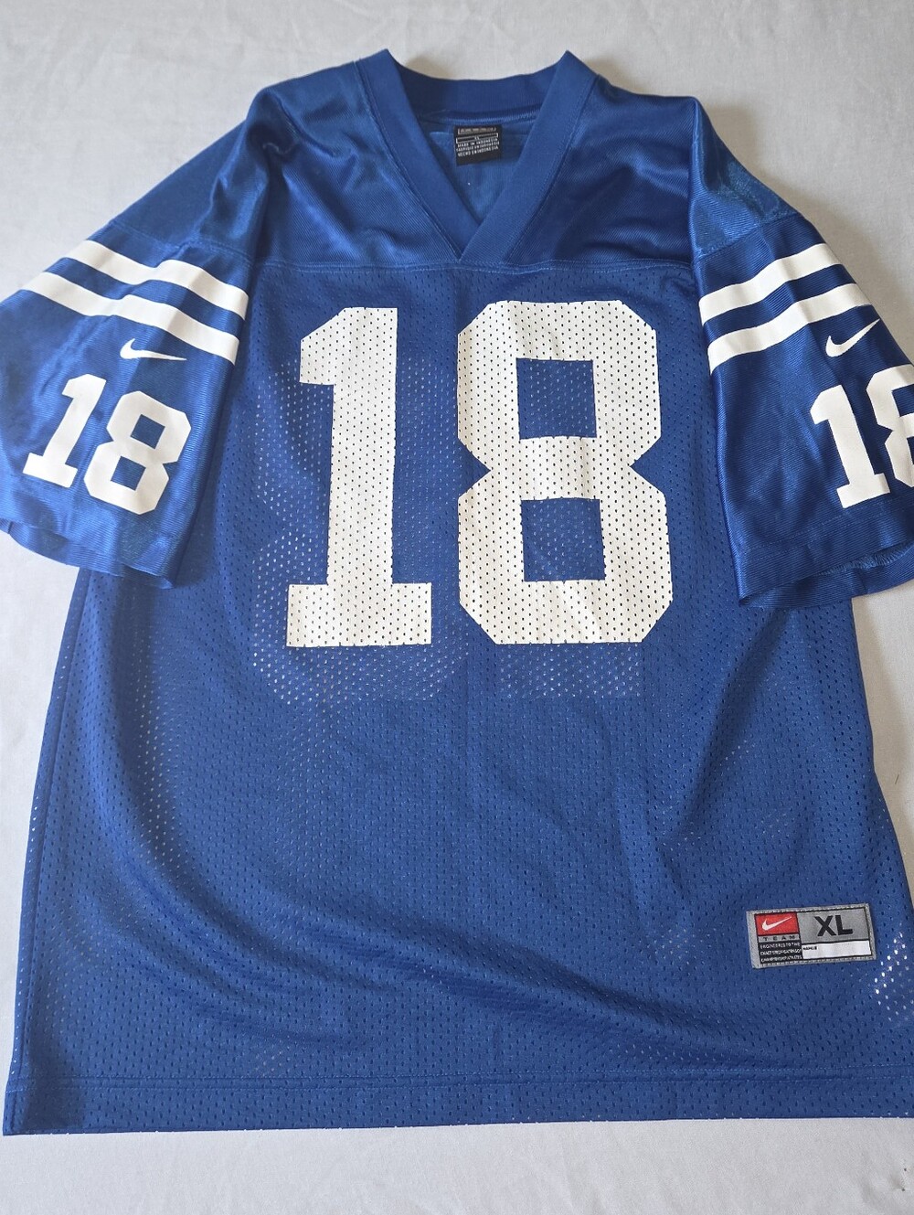 Kid's Vintage Nike XL Blue Peyton Manning Jersey #18
